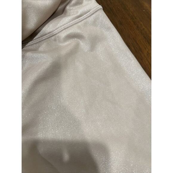 Athleta Leggings Women Small Blush Pink Shimmer High Rise Ballet Dance - Picture 4 of 8